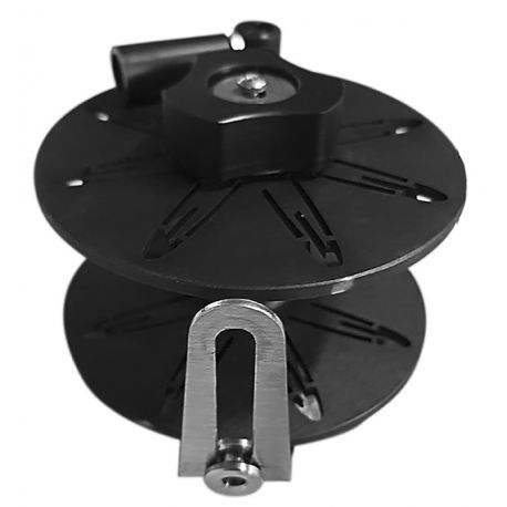 Moulinet-Elysium-Black-Base-Plate-Universelle Carrete Elysium Aluminio Epsealon Negro Universal Flat